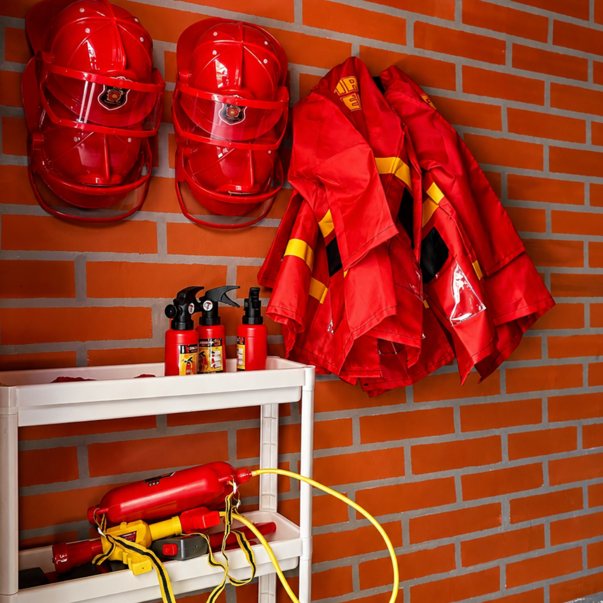Cascos, disfraces y accesorios de bomberos para niños en Diversitopía.